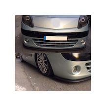 Renault Kango 08-12 Uyumlu Ön Lip Tampon Eki Body Kit Yumuşak Mat Siyah Kırılmaz