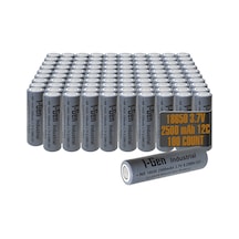 I-gen Industrial E003 Inr 18650 3.7v 2500 Mah 12c 9.25wh Li-ıon Şarjlı Pil Düz Başlı Lityum Pil 100'lü Paket