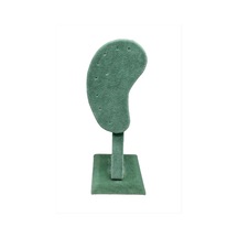 Anfora - 728 - Kumaş Kaplamalı Küpe - Spt-gld - Standı Yeşil
