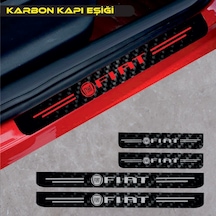 Fiat Egea Karbon Kapı Eşiği Oto Sticker 4 Adet