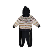 Baby Erkek Bebek Alt Üst Takım Lacivert Kilim Desenli 100 Lacivert