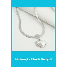 Venedik Inci Kalp Kolye Italyan Zincir | 14 Şubat Sevgililer Günü Hediyesi | Kadın