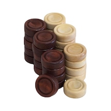 Helena Wood Art Şimşir Mini Tavla Pulu 19Mm