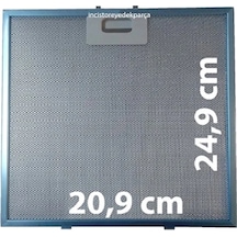 Beko Altus Uyumlu Ankastre Davlumbaz Aspiratör Alüminyum Yağ Süzgeç Tel Kaset Filtre 20,9x24,9 Cm