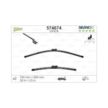 Valeo 574674 Silencio Trm Flat Blade Vm474 X2 700 580 Mm Opel Meriva 06 10 1272023 -