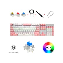 K660 Türkçe Mekanik Oyun Klavyesi, Mavi Switch-rainbow Rgb Aydınlatmalı Hot-swap