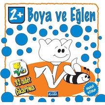 Boya ve Eğlen - Mavi Kitap - 32 Adet Çıkartma- Parıltı Yayınları