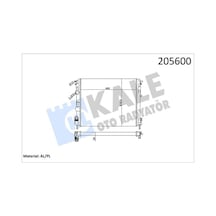 Kale 0528292al Radyatör Clıo Iı-kangoo-logan1.5 Dcı-1.6 16v-1.9 Dtı-k4m Ac Klimasız Mek 480x414.5x23 2sıra Al Pl 7700428082
