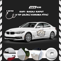 Bmw G30 Oto Araç Kapı Koruma Fitili 5metre Parlak Beyaz Renk