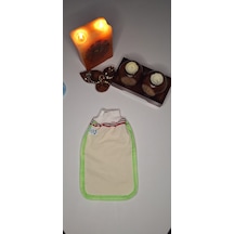 Eker Kese Tekstil Ürünleri Eker-yeşil Biyeli Hızlıgiy Kese-banyo Ve Duş Kesesi-lastikli Kese-doğal Özel Dokuma-standart Kese