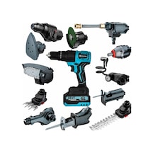 Prohummer Ph340 Akülü Kömürsüz 13 Başlıklı Multi Makina Seti 58vf Çok Amaçlı Başlıklı