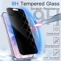 360 Derece Tam Hayalet Hiç Bir Yerden Görünmeyen Premium Üst Kalite İphone 17 Uyumlu Hayalet Cam Privacy Temperli Cam Ekran Koruyucu, Çizilmez, Darbe Dayanıklı,%100 Gizlilik Koruması