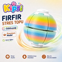 Spinner Ball Rulmanlı Fırfır Stres Topu Bas-çevir 3d Baskı Fidget Oyuncak Gökkuşağı