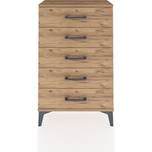 Arges Komodin 5 Çekmeceli 60x30x96 Çam-çam Çam