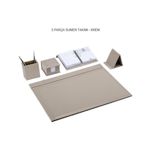 Gıpta 7068 Solıd 5 Parça Sümen Takımı Krem