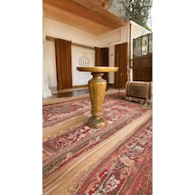 Simillo Wooden Ahşap Tekli Mantar Yan Sehpa Modern Koyu Ceviz Renkli Fiskos Kod:2106045610321200147 Koyu Ceviz