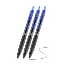 Mavi Pilot Kalem Signo 307 3 Adet Uniball Basmalı Pilot Kalem 0.5 Mm Roller Uçlu Pilot Kalem İnce Uçlu Likit Mürekkepli Mavi