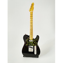 El Yapımı 1/4 Ölçek Minyatür Elektro Gitar Telecaster Black