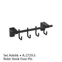 Deppot F1 Mat Siyah Set Askılık A.1729.S