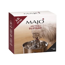Majo Paslanmaz Çelik Kedi Su Çeşmesi Papatya 2.2 Lt