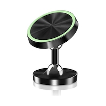 Metal Çift Top Kafası 360 Derece Dönen Araba Manyetik Telefon Tutucu Standı Braketi -