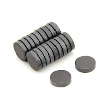 50 Adet 12x3mm Yuvarlak Ferrit Mıknatıs, Çok Amaçlı Süsleme Mıknatısı