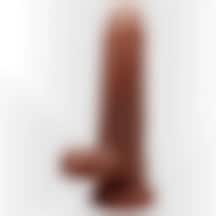 Morgece 24 Cm Titreşimli Realistik Vantuzlu Dildo Penis 26414025