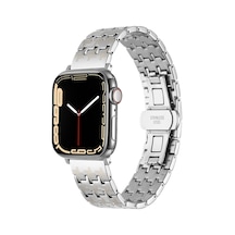 Watch 38mm Uyumlu Krd-86 Metal Zyl Kordon Gümüş