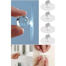 Brokoli Home 8 Ad Dolap Çekmece Tutacağı Pratik Yapışkanlı Komidin Çekmece Kulpu Askı Askılık Çok Renkli
