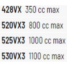 Did 525-118vx3 2015-2024 Suzuki V-strom 650 Xt Abs Uyumlu Zincir Vx3 Xring Silver Gümüş Renk