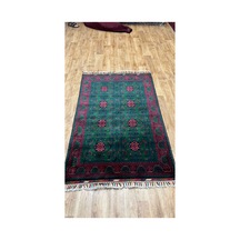 El Dokuma Afghan Halısı Yeşil