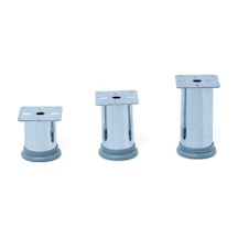 Merveuras Baza Ayağı Ayarlı Tablalı Metal Krom Ayak 6 Cm.