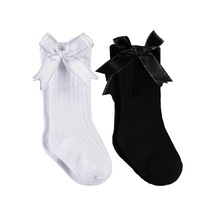 Civil Baby Çift Fiyonk Aksesuar 2'li 6- Bebek Kız Çorap Set - Standart