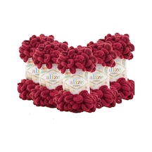 Alize El Örgü Ipliği 5'li Paket - 107 Bordo - 100 Gr. 9 Mt. Parmak Örgü Ipi