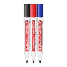 Office Wm 850 Whiteboard Beyaz Tahta Kalemi 3'lü Blister Siyah, Mavi, Kırmızı