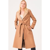 Z6671 Dewberry Bayan Palto-camel Camel