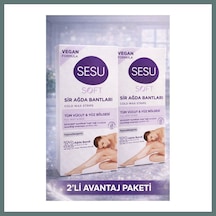 Bezos Sesu Soft Sir Ağda Bantları 32 Adet Vegan Formula Tüm Vücut Ve Yüz İçin Soğuk Ağda Bandı 2'li Paket Ventra