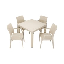 Luna Elit Rattan 90x90 Elit Koltuk Masa Takımı Çölbeji Çöl beji