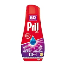 Pril Hepsi Bir Arada 8 Etki Jel Bulaşık Makinesi Deterjanı 60 Yıkama 1080 ML