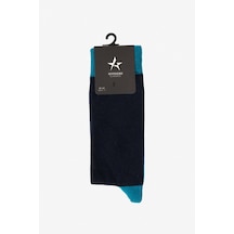 AC&Co / Altınyıldız Classics Erkek Lacivert-indigo Desenli Bambulu Soket Çorap İndigo - Lacivert