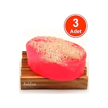 Kabak Lifli El Yapımı Doğal Gül Yağı Sabunu 120 G x 3 Adet