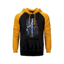 God Of War Ragnarok Thor Sarı Renk Reglan Kol Kapşonlu Sweatshirt Sarı