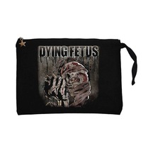 Fetus Skull Siyah Clutch Astarlı Cüzdan / El Çantası