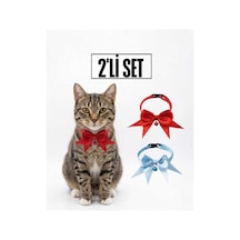2'li Set Fiyonklu Ve Zilli Kedi Tasması
