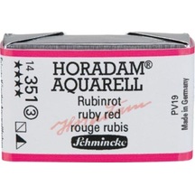 Schmincke : Horadam Aquarell Artist Sulu Boya : Tam Tablet : Seri 3 351 Ruby Red
