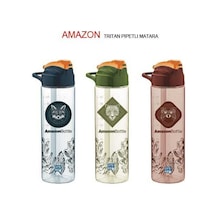 Gıpta Matara Amazon Tritan Pipetli 630 Cc K7501 Çok Renkli