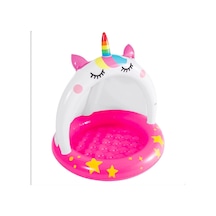 Intex 58438 Unicorn Gölgelikli Şişme Havuz 102 Cm Çok Renkli