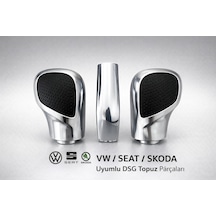 Vw Passat B8 Dsg Vites Topuz Parçaları Parlak Süet Model Siyah