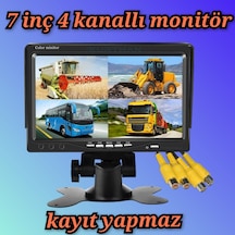 7 İnç Hybrid Monitör 4 Kanallı - Kamerasız Kayıt Yapmaz 12-24...