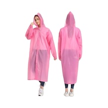 Tezzgelsin Kadın Rüzgar Geçirmez Kapüşonlu Yağmurluk Pembe
